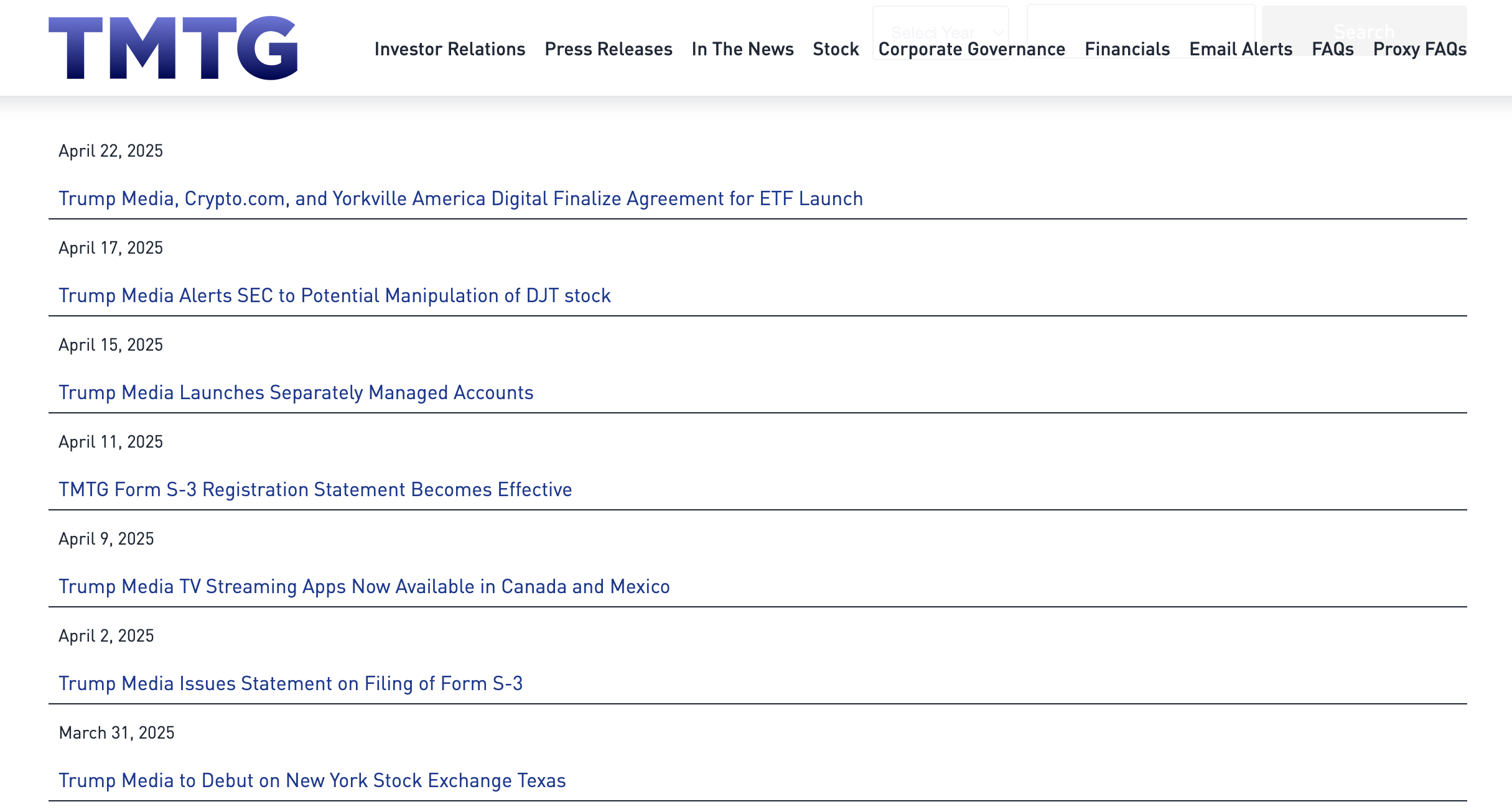 Trump Media Group’s latest updates, April 2025 | tmtgcorp.com